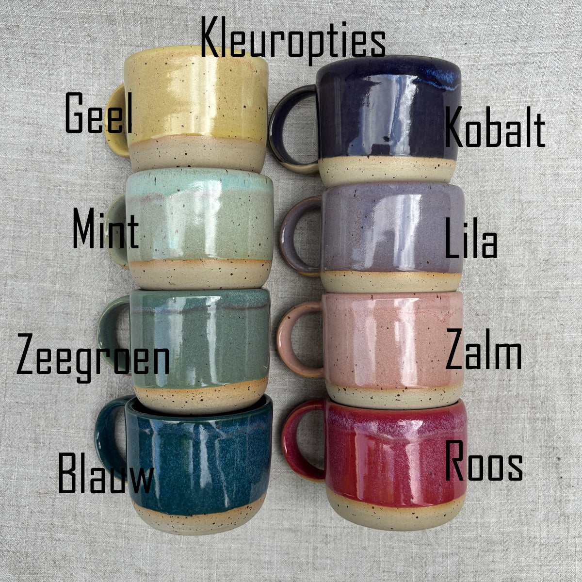 Rechte mok - 200ml - Meerdere kleuren