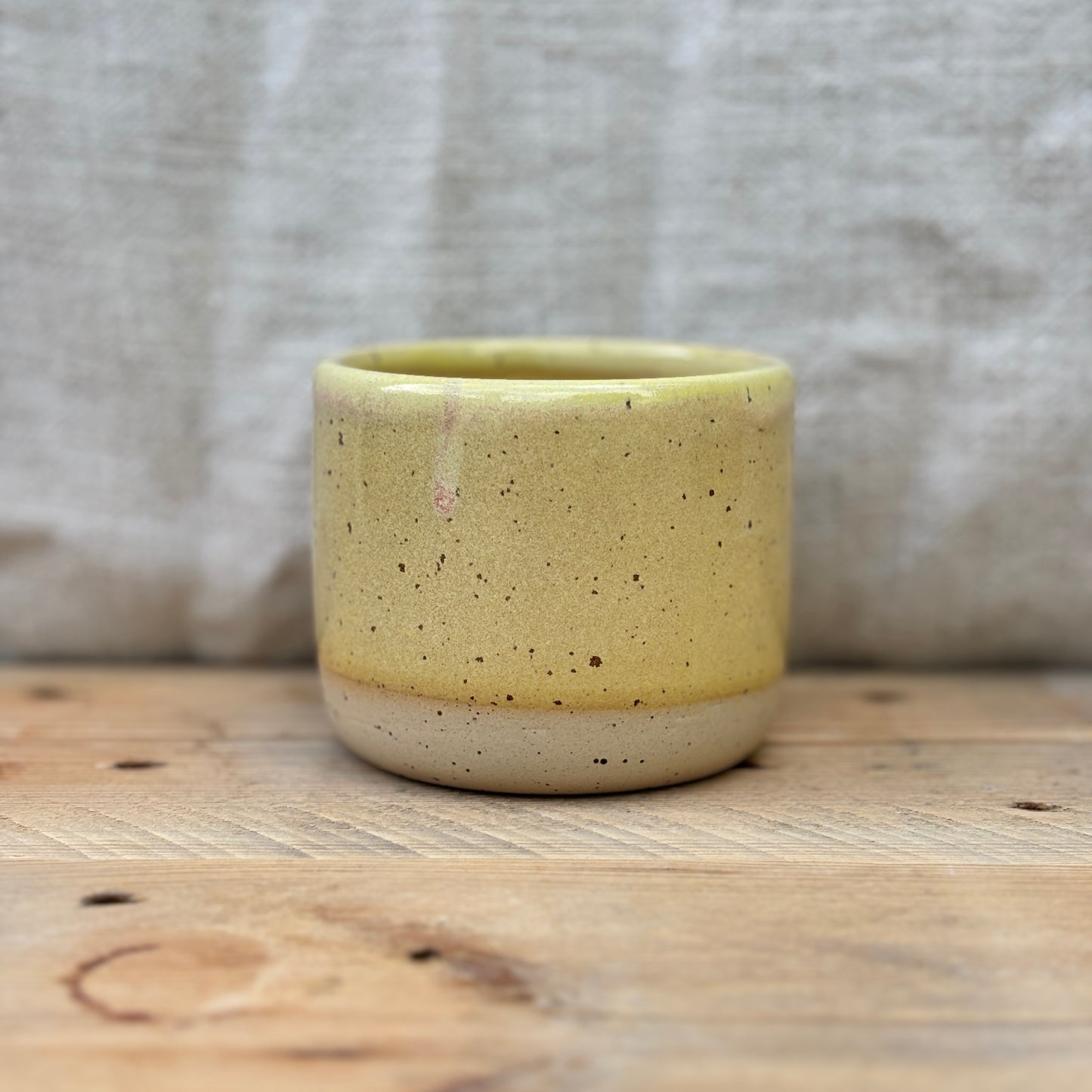 Rechte mok - 200ml - Geel